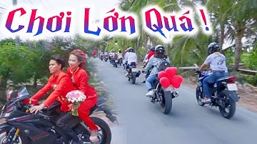 Đám Cưới Miền Tây Rước Dâu Xe "Phân Khối Lớn" Cực Vui Rộn Ràng Cả Một Vùng Quê