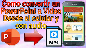 Como convertir un PowerPoint a Video desde el celular y con Audio