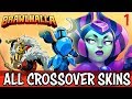 ALL Crossover Skins 1v1 • Part 1 • Brawlhalla Diamond Gameplay