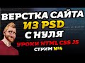 Верстка сайта из PSD с нуля. Как сделать верстку сайта. Правильная верстка сайта. №4