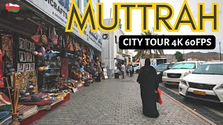 Muttrah Walking Tour 2024 | Muscat 4K 60fps | Oman