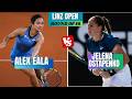 Eala vs Ostapenko LIVE Scores | Linz Open R16 🎾