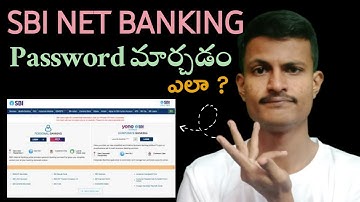 How to change Online Sbi Net banking password in telugu || State Bank Of India ||