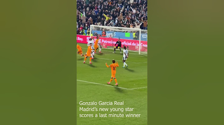 Gonzalo García sends Real Madrid to the Copa del Rey semifinals 😱 his first goal for Los Blancos