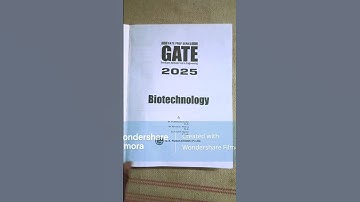 Gate Biotechnology book preparation || gate b book  || gate b exam 2025