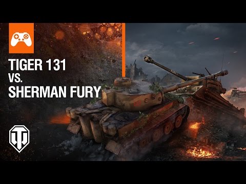 World of Tanks Console - Tiger 131 vs Sherman Fury