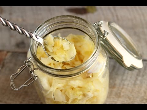 Sauerkraut Recipe -ferment - preserving cabbage sauerkraut - leaky gut probiotic  - brine