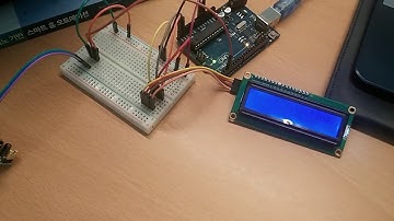 Arduino LCD (16×02, using I2C) test with PIR detector