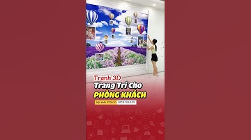 Tranh 3d dán tường khổ lớn cho phòng khách #shorts #shortvideo