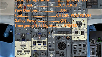 boeing 737 pilot in commande cold-dark procedure start up (tutoriel)