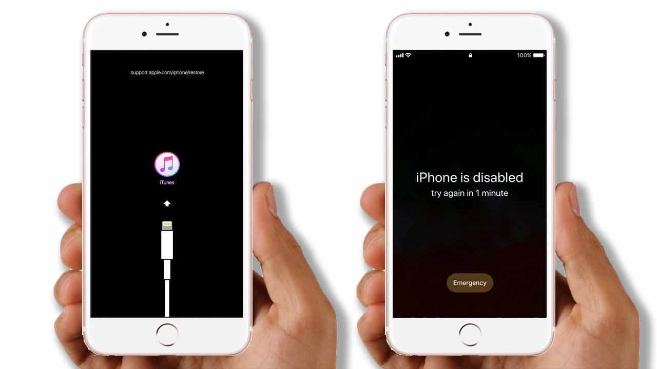 How to unlock disabled iphone e2816a