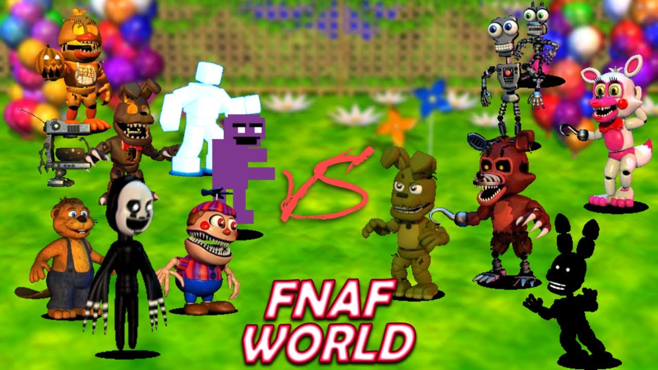 FNAF World: Grinding Characters & Levels - Part 3 - YouTube