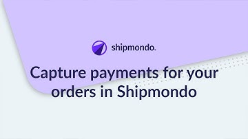 Capture payments for your orders directly from Shipmondo
