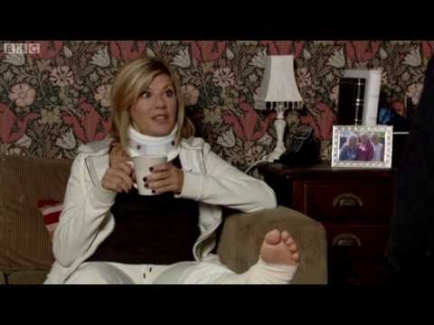 Glynis Barber (Glenda Mitchell) Injured Foot Scene...