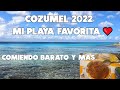 COZUMEL VAMOS A LA MEJOR PLAYA🌴COMIENDO EN EL MERCADO Y EL MEJOR SNORKEL GRATIS🔴8 MARZO 2022