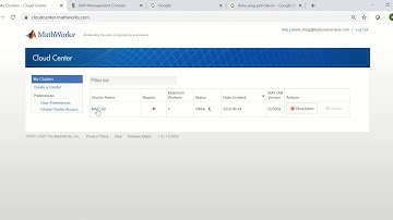 Accessing to MathWorks Cloud Center for MATLAB Parallel Server