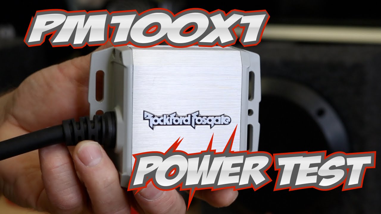 Rockford Fosgate's new PM100x1 power amp Test - YouTube