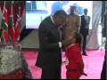 H.E Uhuru Kenyatta dances at Kenya Red Cross Society's 50th Anniversary.