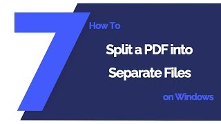 how to split a pdf into separate files on windows | pdfelement 7
