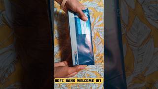 Hdfc bank welcome kit Unboxing unboxing ytshort