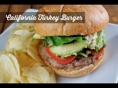 California Turkey Burgers with Avocado & Bacon ~ Cuisinart Griddler GR-4N ~ Amy Learns to Cook