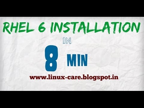 RHEL 6 Installation Step by Step in 8 min