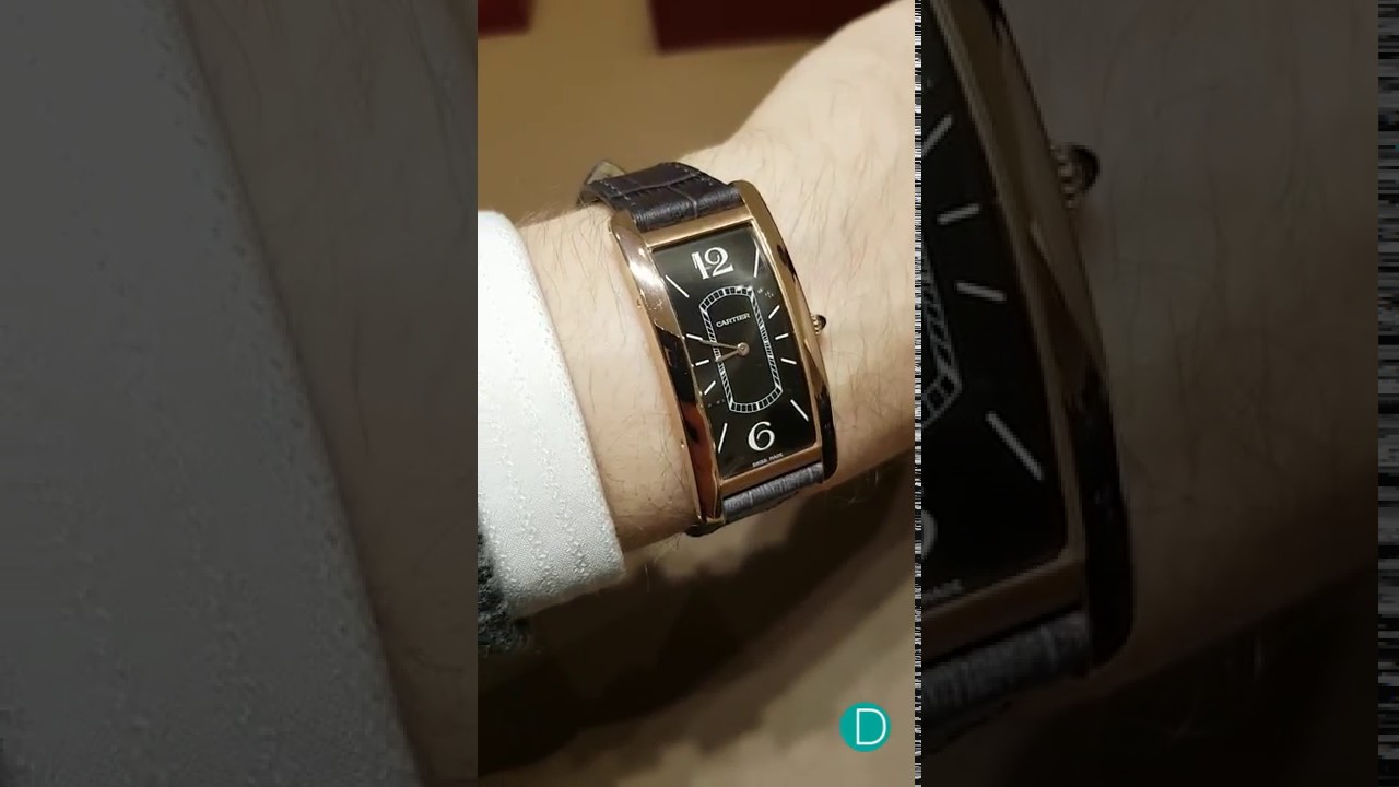 Cartier Tank Cintrée watchroll - YouTube