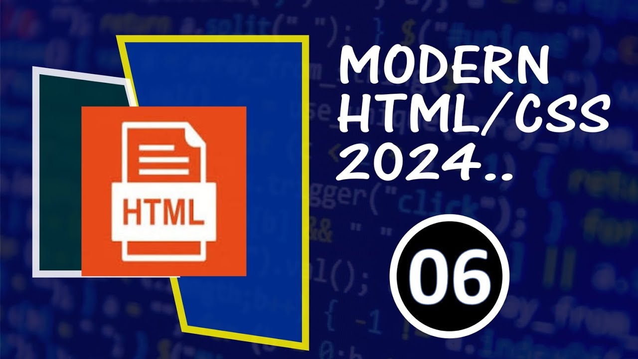 #06 Modern HTML/CSS | HTML/CSS Table Tutorial step by step 2024 - YouTube