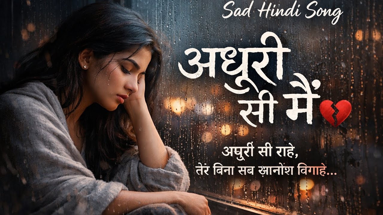 अधूरी सी मैं 💔 | Sad Emotional Hindi Song | Heart Touching Breakup Song | Alone Girl Song