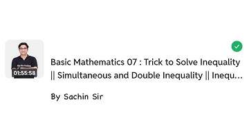 Wavy Curve Method Trick to solve WCM within 15min. class 11 Basic Mathematics JEE by [ Sachin Sir ] 