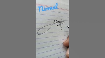 Nirmal signature with easy tricks 👍#shots #signature  #aman shares subscribe+comment your name ✍️