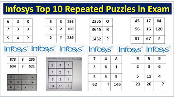 Infosys Top 10 Puzzles Repeated Puzzles in Exam | Infosys Most frequently asked Puzzles in Exam