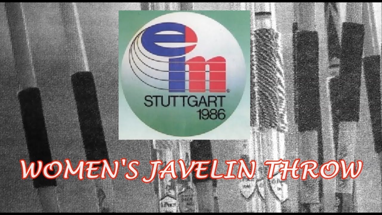 1986 European Championships Women's javelin throw (21 ATTEMPTS