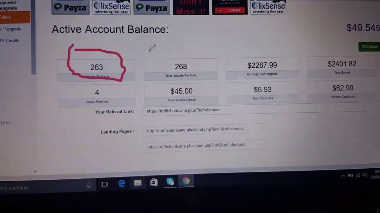 Traffic Hurricane buying next 37 AdPacks by BTC-total 300