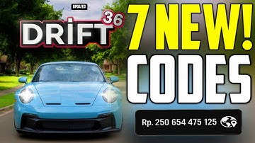 ⚠️UPDATE! CODES⚠️DRIFT 36 ROBLOX CODES 2025 - CODES FOR DRIFT 36 2025 