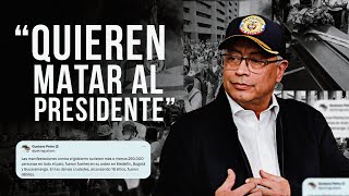 "Quieren tumbar al Gobierno y matar al presidente": Petro sobre marchas en su contra