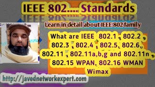 javednetworkexpert,IEEE 802 standard, Explanation of IEEE 802 standard|IEEE 802.1 TO 802.16, wimax