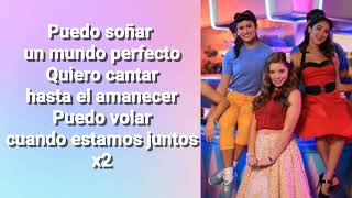 Video thumbnail of "Un Mundo Perfecto - Letra"