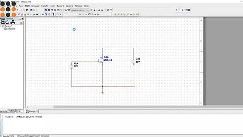 #125 transfer and drain characteristics of JFET using MULTISIM || EC Academy