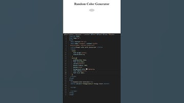 Random Colour Generator with HTML, CSS & JavaScript | Fun Mini Project