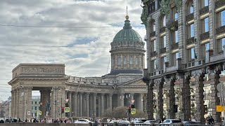 4K a walk in Saint Petersburg | Real Russia part 5 Kazan Cathedral, the Hermitage