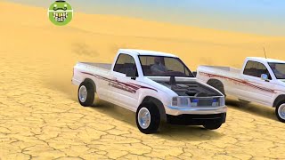 Toyota Hilux VS Toyota Hilux Climbing Sand Dune Android GamePlay screenshot 5