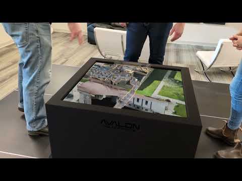 NOVAC Holographic Display Demo: Aerial View Live Footage | Avalon Holographics