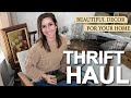 THRIFTED Home Decor • Thrift HAUL • Styling Your Home on a Budget • Art Work • Furniture • Glassware