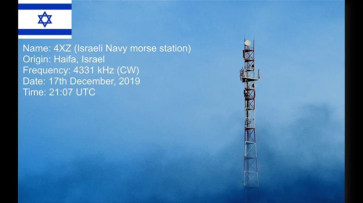4XZ Israeli Navy morse station (4331 kHz) on 17th December, 2019