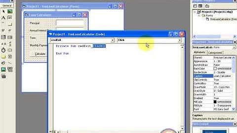 23 making loan calculator part six    -   Visual Basic