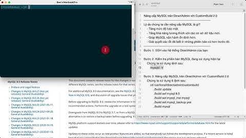 [#DirectAdmin] Nâng cấp MySQL trên DirectAdmin với CustomBuild 2 0