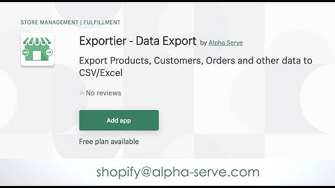 Exportier - Data Export | Shopify Data Export & Reporting App