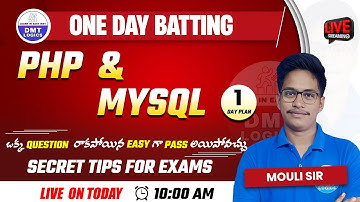 1 Day Batting || PHP & MYSQL  important Questions  || Secret Tips to 100% Pass
