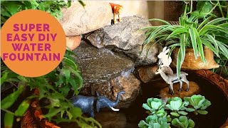 Water Fountain बनाने का बहुत ही आसान तरीक़ा||How to make waterfall at home|Super easy water fountain